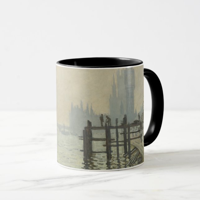 The Thames Below Westminster by Claude Monet Mug (Front Right)
