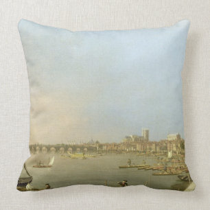 The Thames from the Terrace of Somerset House, loo Cushion