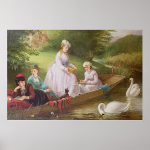 The Thames Swans Poster