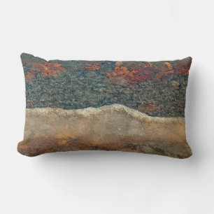 The Thaw Abstract Ice Photography Lumbar Cushion