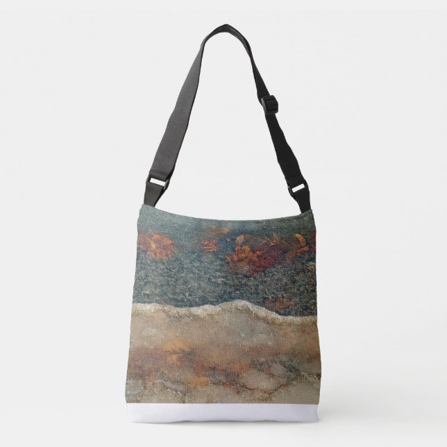 The Thaw Abstract Photographic Art Crossbody Bag (Front)