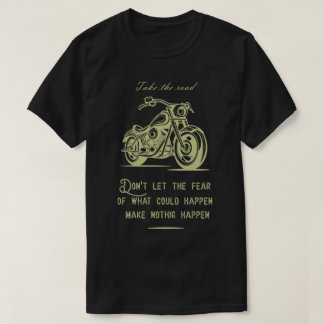 The the road, a motorcycle design. T-Shirt