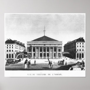 The Theatre de l'Odeon, c.1830 Poster
