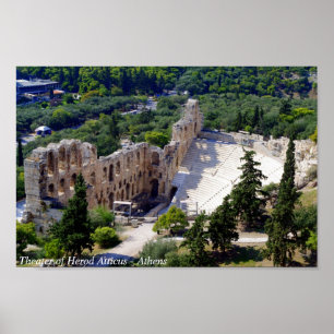 The theatre of Herod Atticus - Athens Poster