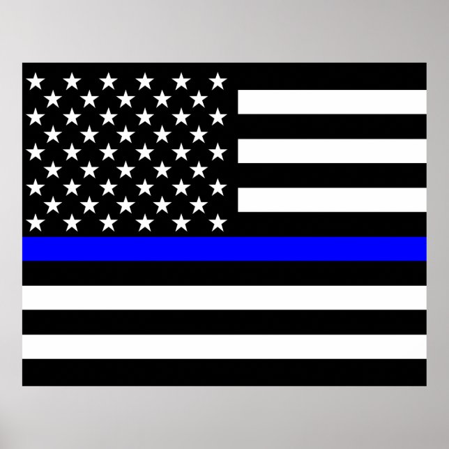 The Thin Blue Line American Flag Decor (Front)