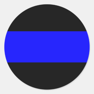 The Thin Blue Line Classic Round Sticker