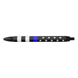 The Thin Blue Line Flag Black Ink Pen