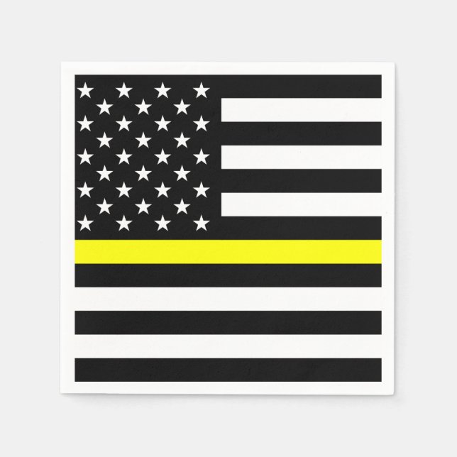 The Thin Gold Line Flag Napkin (Front)