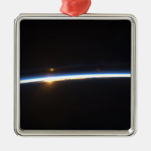 The thin line of Earth's atmosphere Metal Ornament