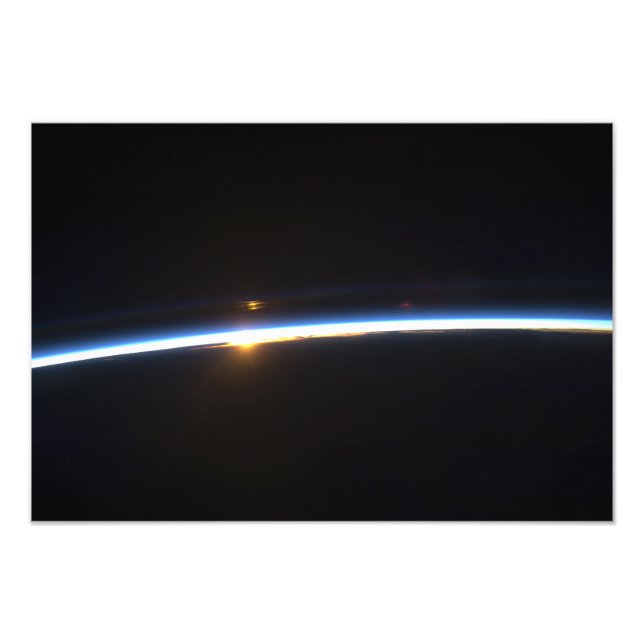 The thin line of Earth's atmosphere Photo Print (Front)