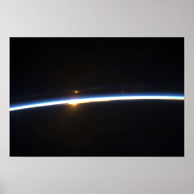 The thin line of Earth's atmosphere Poster (Front)