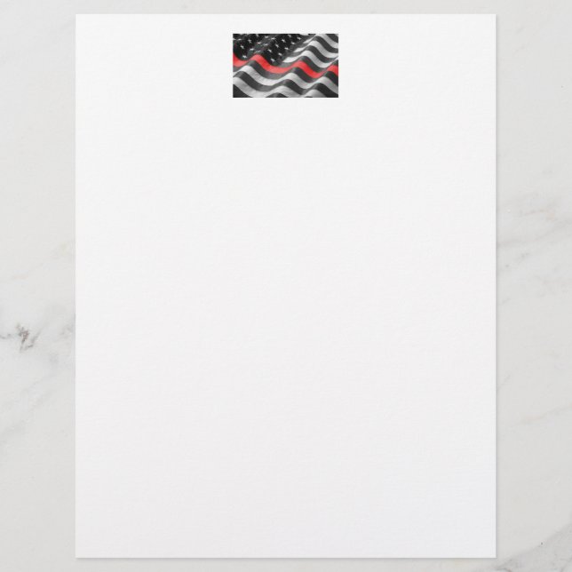 The Thin  Red Line Custom Letterhead (Front)
