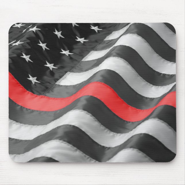 The Thin  Red Line Mouse Pad (Front)