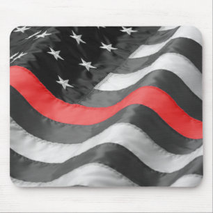The Thin  Red Line Mouse Pad