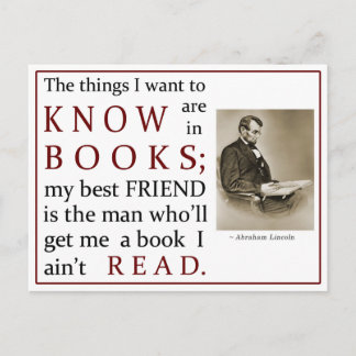 The Things I Want to Know are in Books Postcard