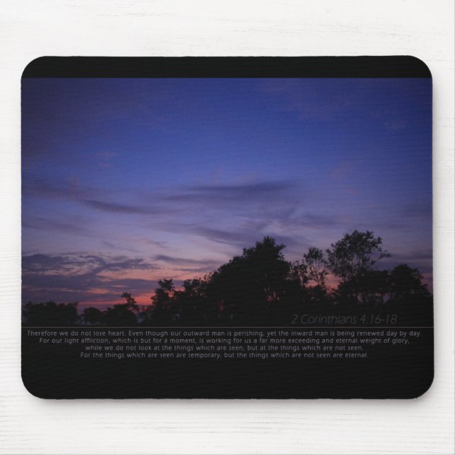 The things unseen are eternal mouse pad (Front)