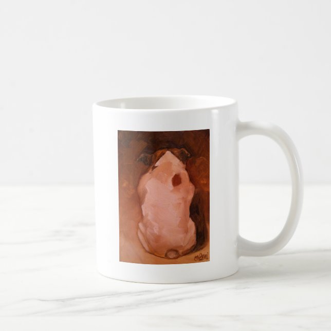 The Thinker Bulldog Coffee Mug (Right)