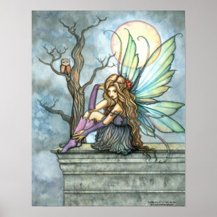 The Thinker Fairy Poster by Molly Harrison