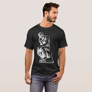 The Thinker man statue, Inspired by Rodin T-Shirt
