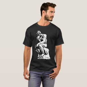 The Thinker man statue, Inspired by Rodin T-Shirt