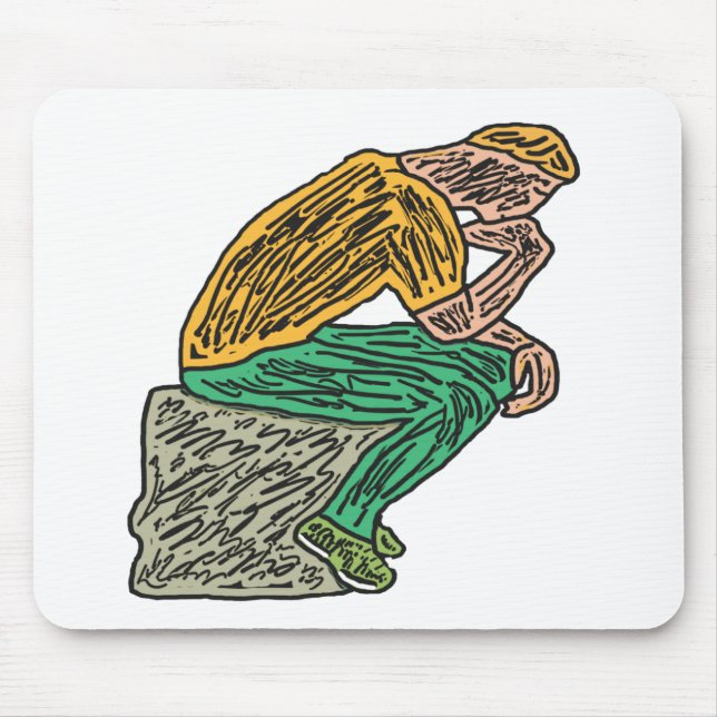 The Thinker Mouse Pad (Front)