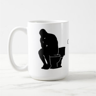 The Thinker on the Throne Coffee Mug