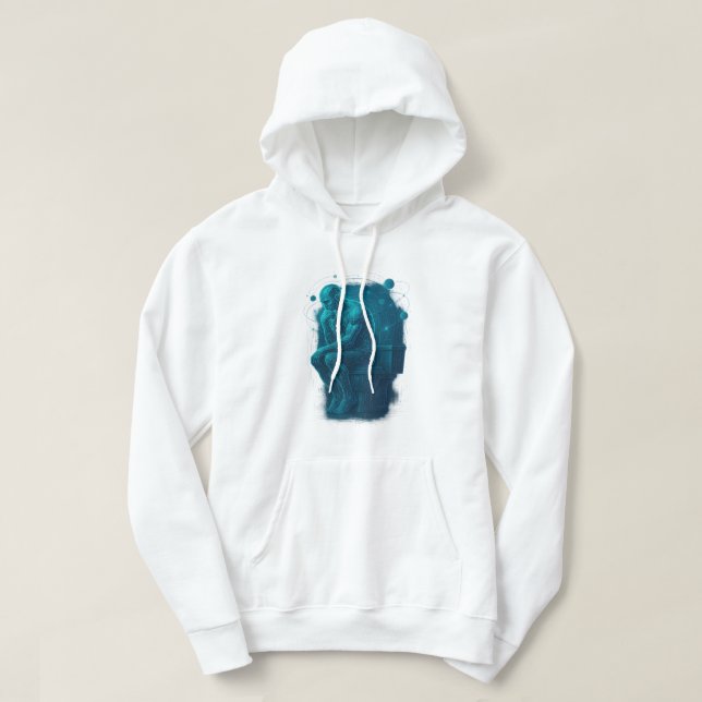 The Thinker on the Throne  Hoodie (Design Front)