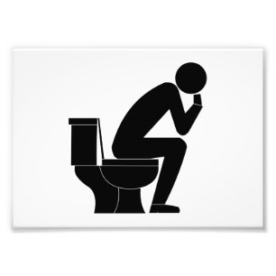 The thinker photo print