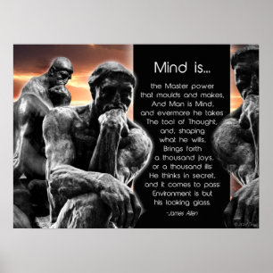 The Thinker Poster