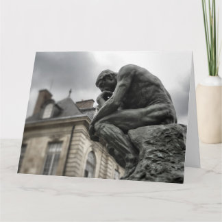 The Thinker Rodin Paris Sculpture Card