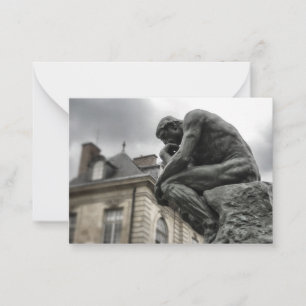 The Thinker Rodin Paris Sculpture Card