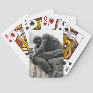 The Thinker Rodin Paris Sculpture Playing Cards