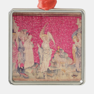 The Third Angel and the Lamb Metal Ornament