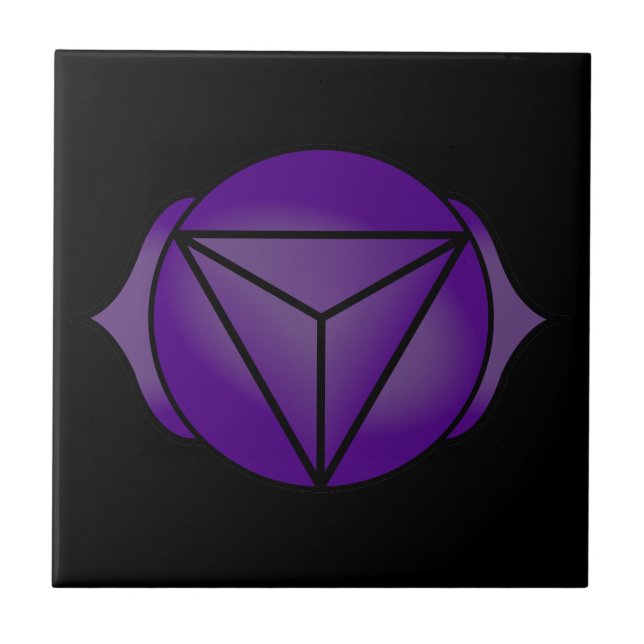 The Third Eye Chakra Ceramic Tile (Front)