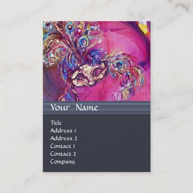 THE THIRD MASK / Costume Designer ,Theatre Artist Business Card (Front)