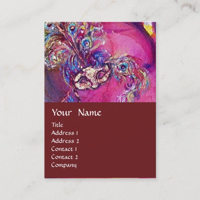 THE THIRD MASK / Costume Designer ,Theatre Artist Business Card (Front)