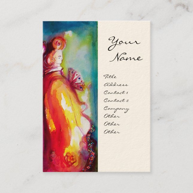 THE THIRD MASK / Costume Designer ,Theatre Artist Business Card (Front)