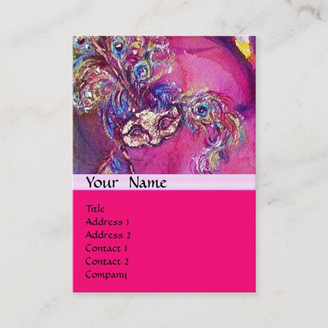 THE THIRD MASK / Costume Designer ,Theatre Artist Business Card (Front)