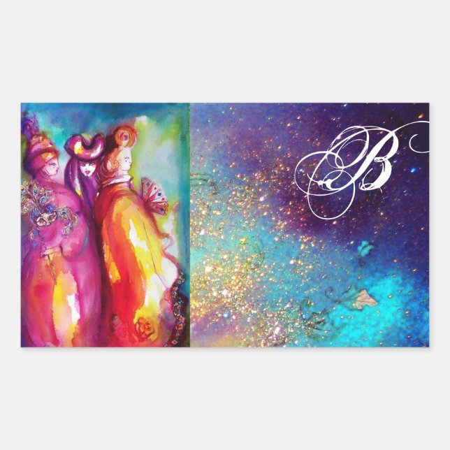 THE THIRD MASK , Monogram Rectangular Sticker (Front)