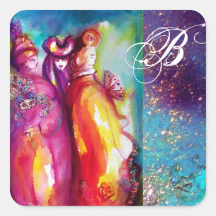 THE THIRD MASK , Monogram Square Sticker