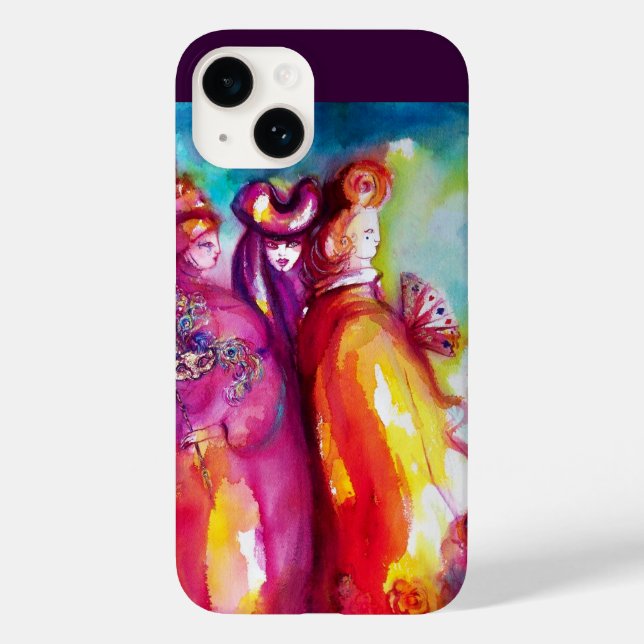 THE THIRD MASK / Venetian Carnival Masquerade Case-Mate iPhone Case (Back)