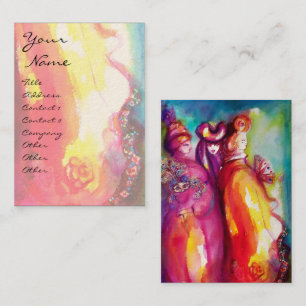 THE THIRD MASK Venetian Masquerade Business Card