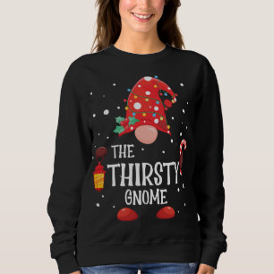 The Thirsty Gnome Matching Family Christmas Gnome Sweatshirt