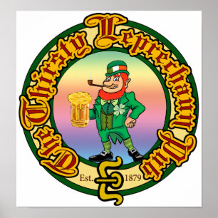 The Thirsty Leprechaun Pub Poster