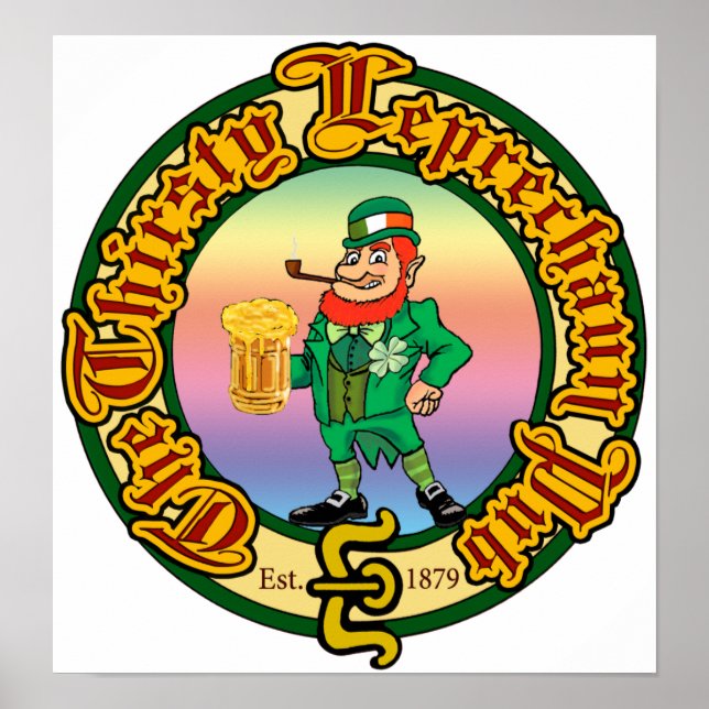 The Thirsty Leprechaun Pub Poster (Front)