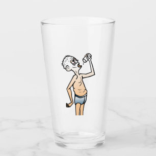 The Thirsty Man Glass