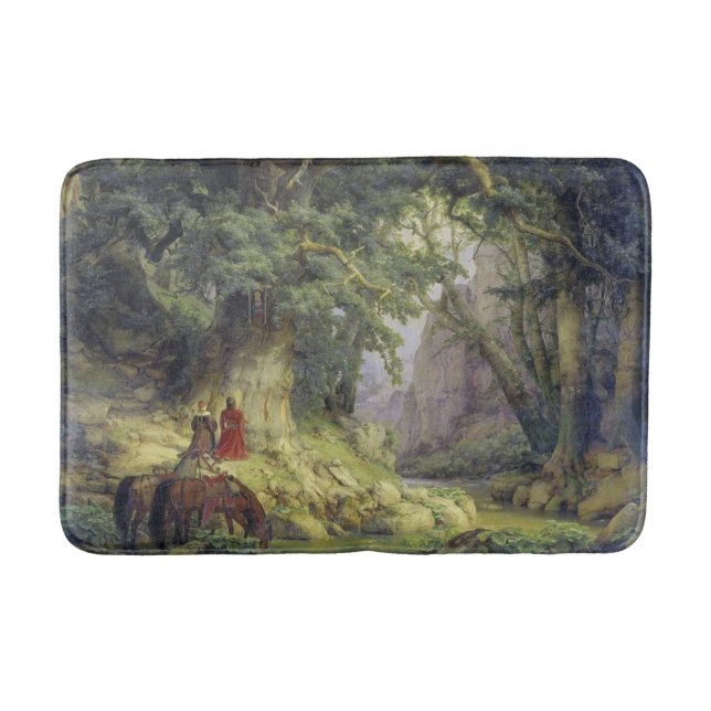The Thousand-Year Oak Tree (by Karl Lessing) Bath Mat (Front)
