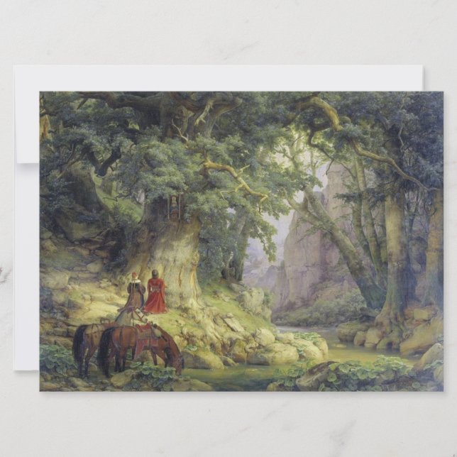 The Thousand-Year Oak Tree (by Karl Lessing) Card (Front)