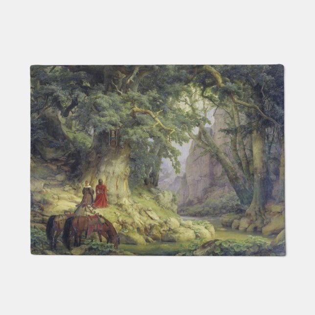 The Thousand-Year Oak Tree (by Karl Lessing) Doormat (Front)