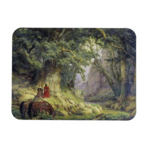 The Thousand-Year Oak Tree (by Karl Lessing) Magnet